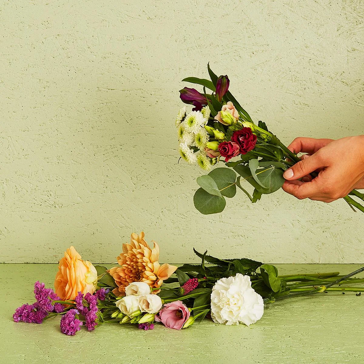 Floristens kreative buket (lav)